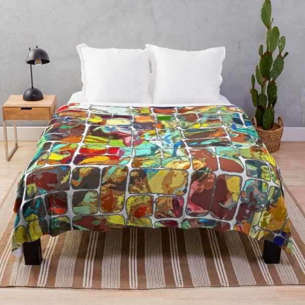 Item preview, Multicolor Mosaic Brick Squares Art designed and sold by GAP90.