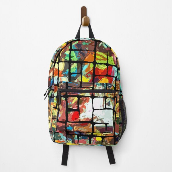 Item preview, Multicolor Mosaic Brick Squares Art designed and sold by GAP90.