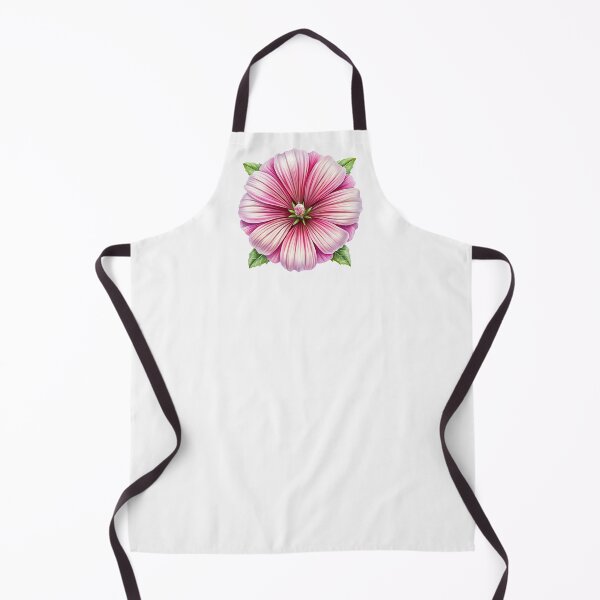 Item preview, Delicate pink mallow flower watercolor designed and sold by ElegantOutlines.