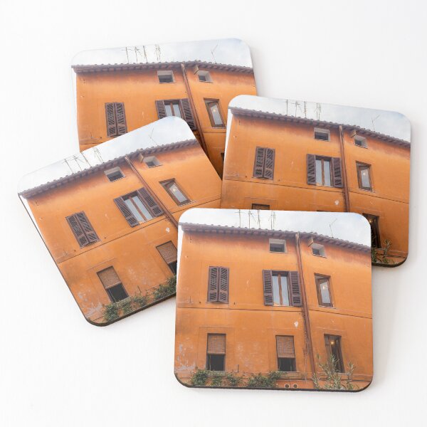 Item preview, Orange Houses in Trastevere Rome, Italy Sunset  designed and sold by Long Exposure.