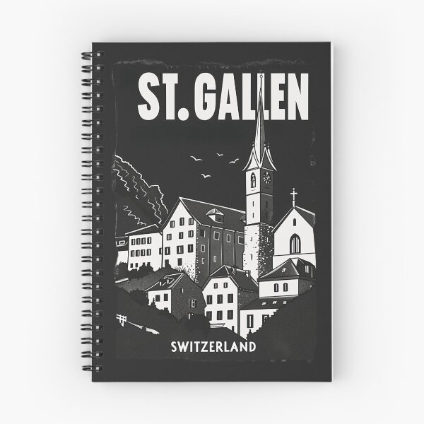 Item preview, A Vintage Travel Illustration of St. Gallen - Switzerland  designed and sold by GoodOldVintage.