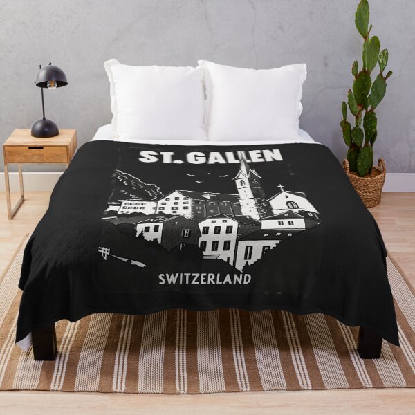 Item preview, A Vintage Travel Illustration of St. Gallen - Switzerland  designed and sold by GoodOldVintage.