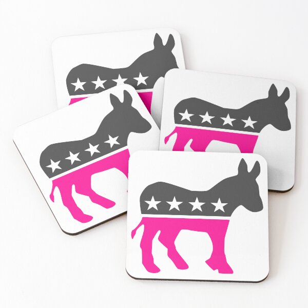 Item preview, vote democrat donkey election pink designed and sold by Gossip Rag.
