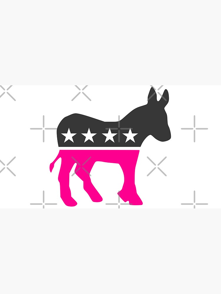 Thumbnail 7 of 7, Cap, vote democrat donkey election pink designed and sold by gossiprag.
