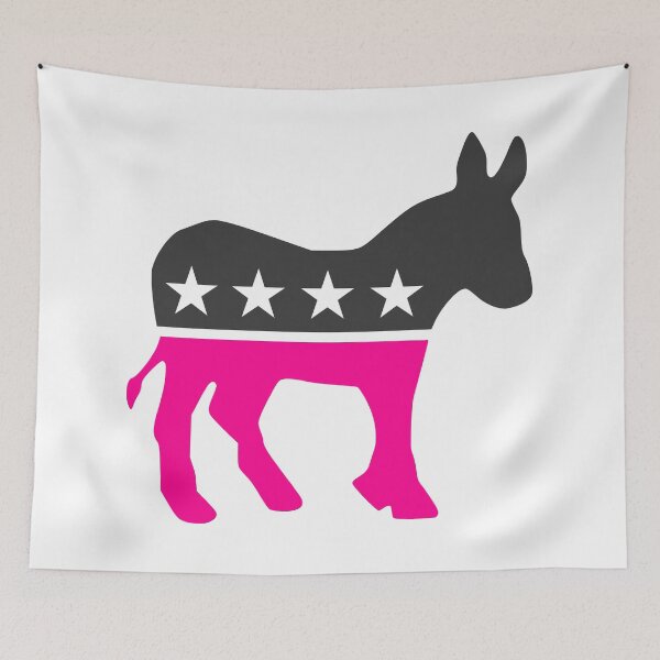 Item preview, vote democrat donkey election pink designed and sold by Gossip Rag.