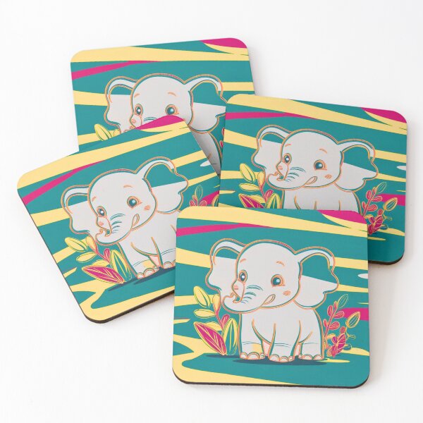 Item preview, Cute Elephant. Little elephant, colorful elephant, elephant drawing designed and sold by ElephantVibes.