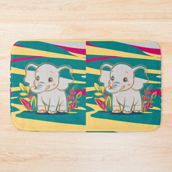 Item preview, Cute Elephant. Little elephant, colorful elephant, elephant drawing designed and sold by ElephantVibes.