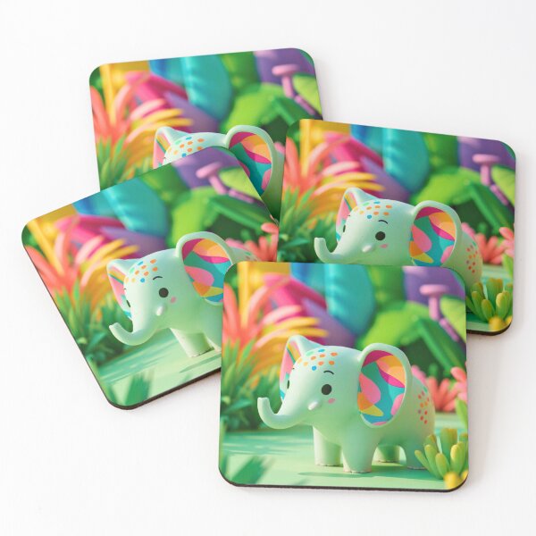 Item preview, Cute Elephant. Little elephant, colorful elephant, elephant drawing designed and sold by ElephantVibes.