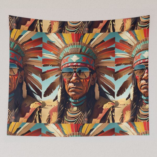 Item preview, Chief wearing Sunglasses designed and sold by Highhocreations.