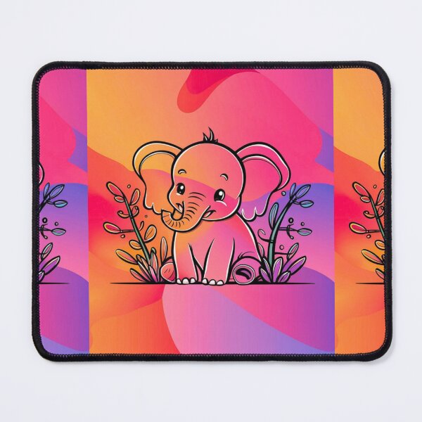 Item preview, Cute Elephant. Little elephant, colorful elephant, elephant drawing designed and sold by ElephantVibes.