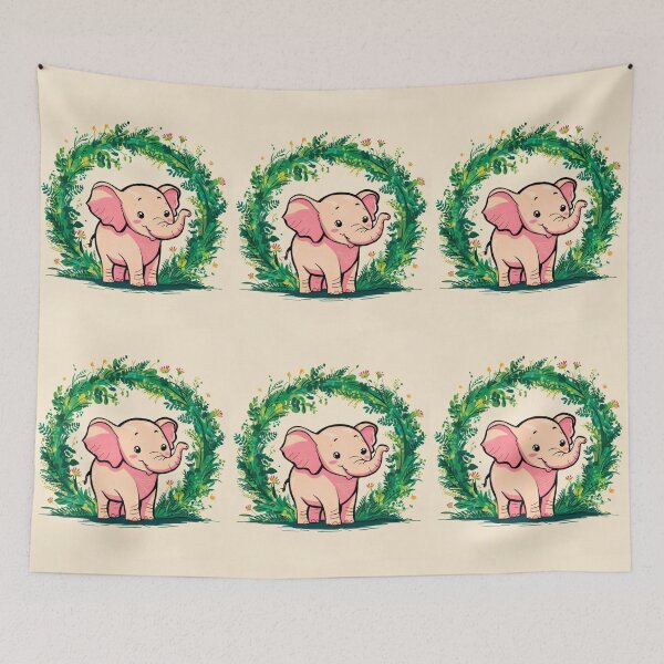 Item preview, Cute Elephant. Little elephant, colorful elephant, elephant drawing designed and sold by ElephantVibes.
