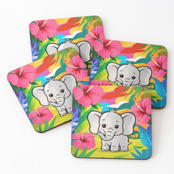 Item preview, Cute Elephant. Little elephant, colorful elephant, elephant drawing designed and sold by ElephantVibes.
