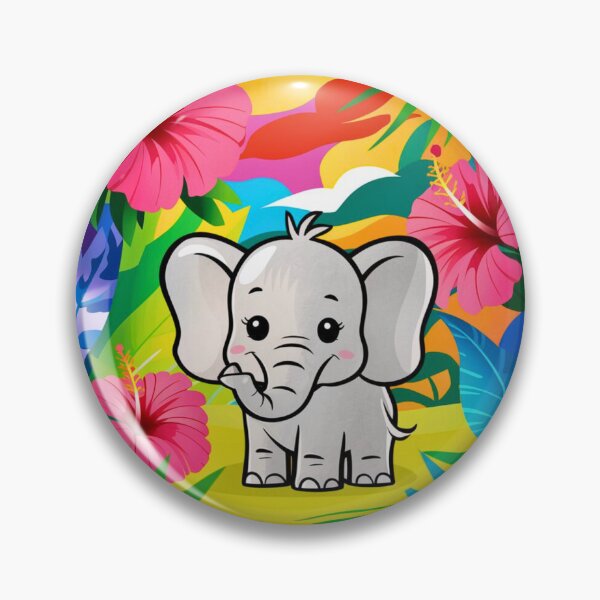 Item preview, Cute Elephant. Little elephant, colorful elephant, elephant drawing designed and sold by ElephantVibes.