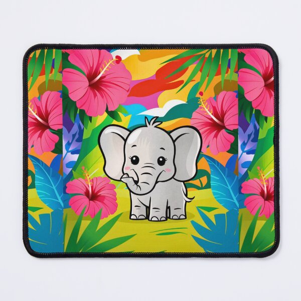 Item preview, Cute Elephant. Little elephant, colorful elephant, elephant drawing designed and sold by ElephantVibes.