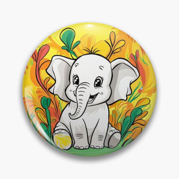 Item preview, Cute Elephant. Little elephant, colorful elephant, elephant drawing designed and sold by ElephantVibes.