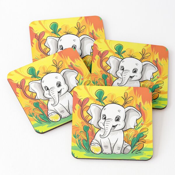 Item preview, Cute Elephant. Little elephant, colorful elephant, elephant drawing designed and sold by ElephantVibes.