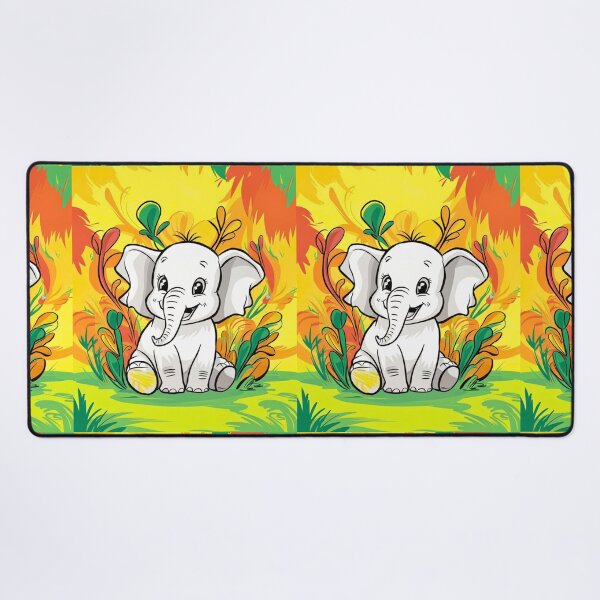 Item preview, Cute Elephant. Little elephant, colorful elephant, elephant drawing designed and sold by ElephantVibes.