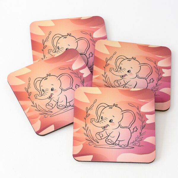 Item preview, Cute Elephant. Little elephant, colorful elephant, elephant drawing designed and sold by ElephantVibes.