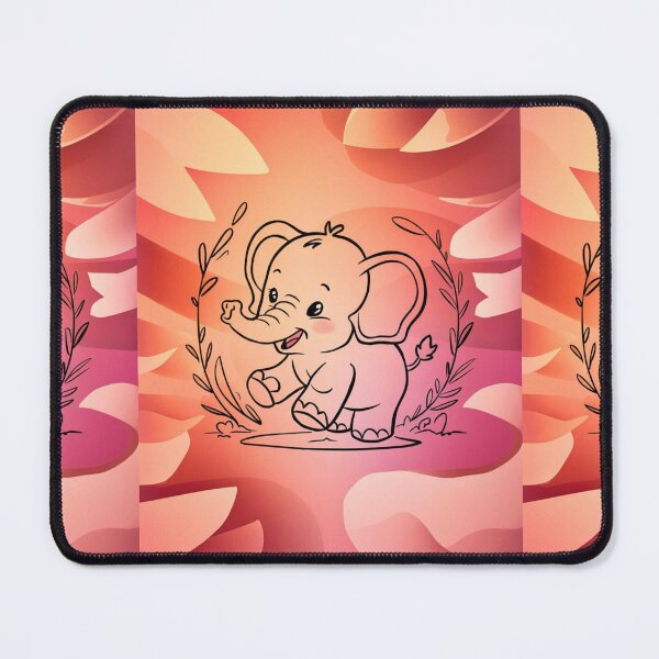 Item preview, Cute Elephant. Little elephant, colorful elephant, elephant drawing designed and sold by ElephantVibes.