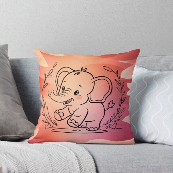 Item preview, Cute Elephant. Little elephant, colorful elephant, elephant drawing designed and sold by ElephantVibes.
