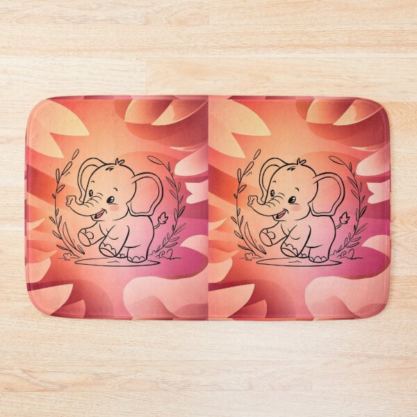 Item preview, Cute Elephant. Little elephant, colorful elephant, elephant drawing designed and sold by ElephantVibes.