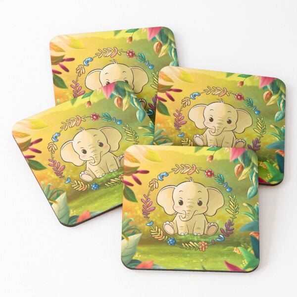 Item preview, Cute Elephant. Little elephant, colorful elephant, elephant drawing designed and sold by ElephantVibes.