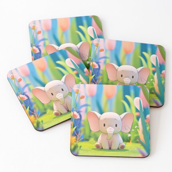 Item preview, Cute Elephant. Little elephant, colorful elephant, elephant drawing designed and sold by ElephantVibes.