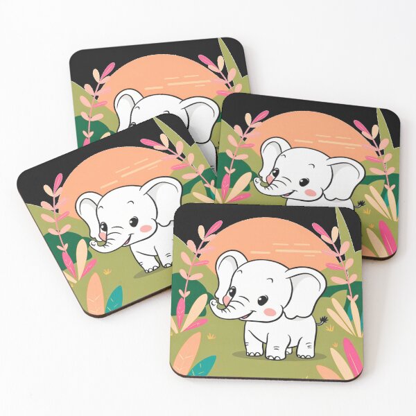 Item preview, Cute Elephant. Little elephant, colorful elephant, elephant drawing designed and sold by ElephantVibes.
