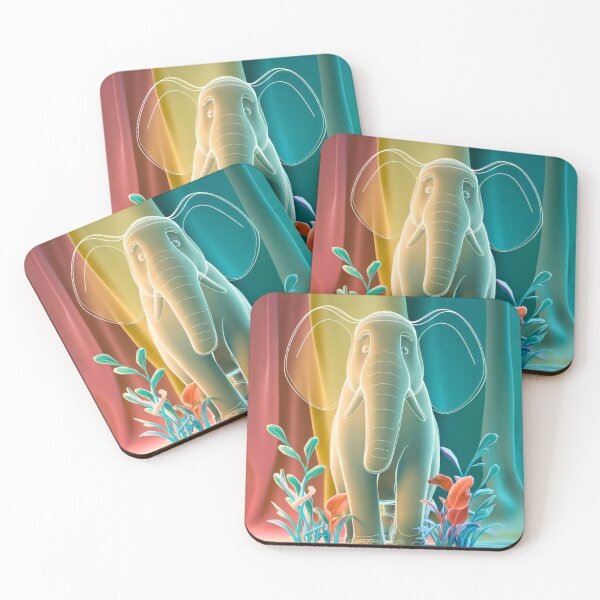 Item preview, Cute Elephant. Little elephant, colorful elephant, elephant drawing designed and sold by ElephantVibes.
