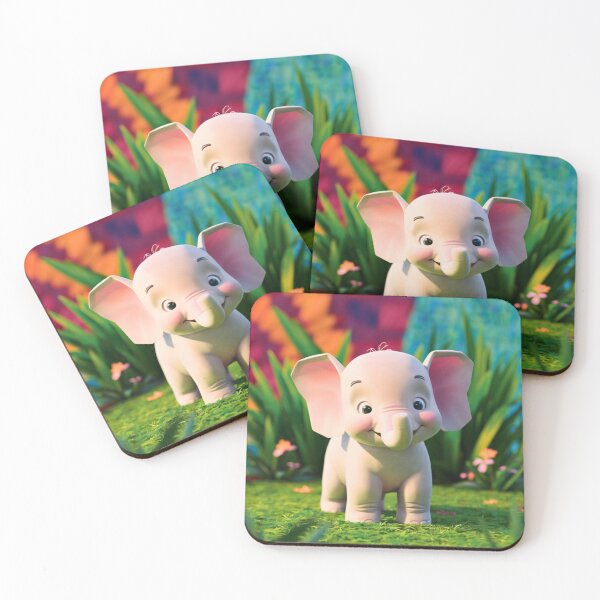 Item preview, Cute Elephant. Little elephant, colorful elephant, elephant drawing designed and sold by ElephantVibes.