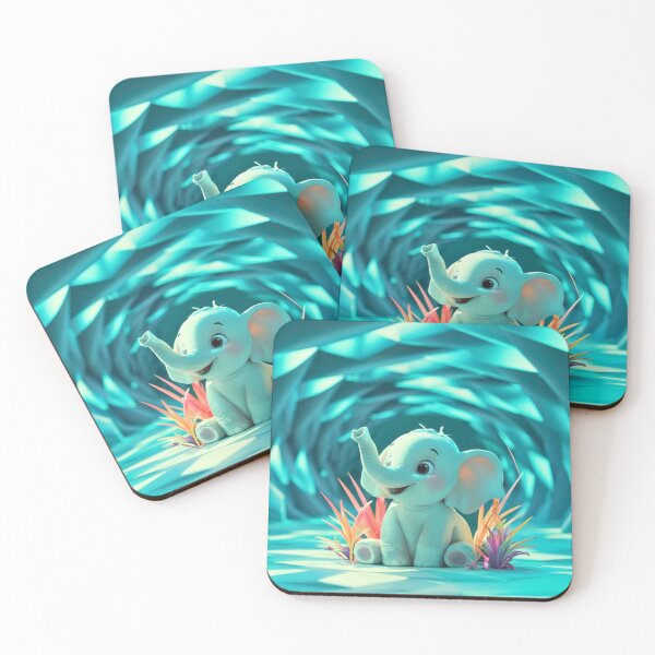 Item preview, Cute Elephant. Little elephant, colorful elephant, elephant drawing designed and sold by ElephantVibes.
