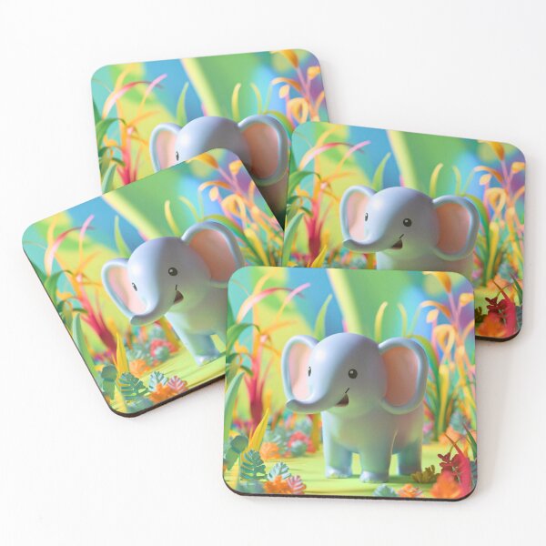 Item preview, Cute Elephant. Little elephant, colorful elephant, elephant drawing designed and sold by ElephantVibes.