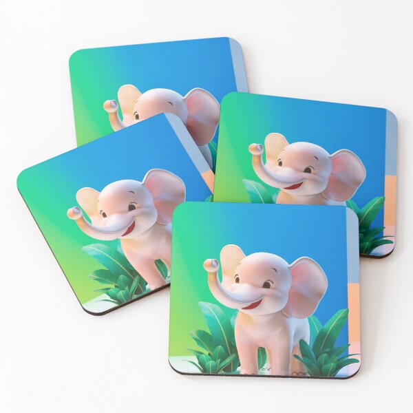 Item preview, Cute Elephant. Little elephant, colorful elephant, elephant drawing designed and sold by ElephantVibes.