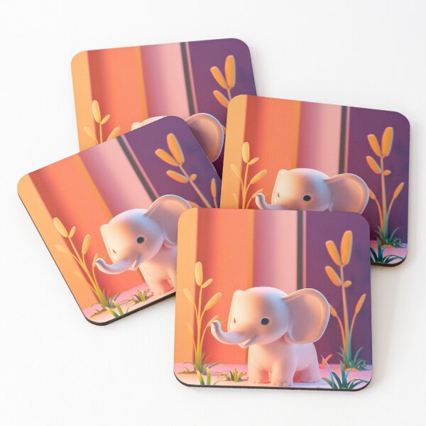 Item preview, Cute Elephant. Little elephant, colorful elephant, elephant drawing designed and sold by ElephantVibes.
