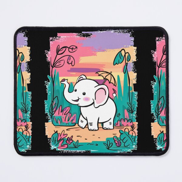 Item preview, Cute Elephant. Little elephant, colorful elephant, elephant drawing designed and sold by ElephantVibes.
