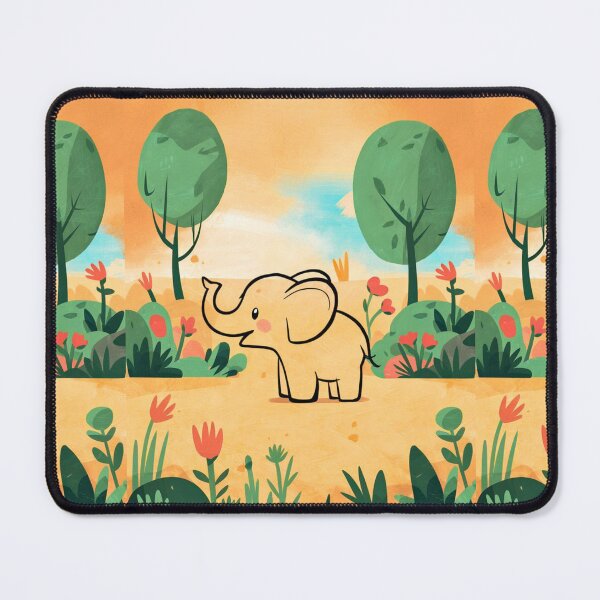 Item preview, Cute Elephant. Little elephant, colorful elephant, elephant drawing designed and sold by ElephantVibes.