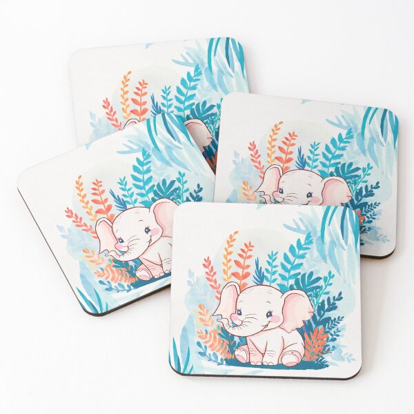 Item preview, Cute Elephant. Little elephant, colorful elephant, elephant drawing designed and sold by ElephantVibes.