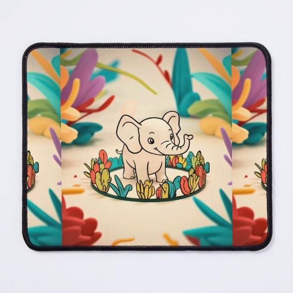Item preview, Cute Elephant. Little elephant, colorful elephant, elephant drawing designed and sold by ElephantVibes.