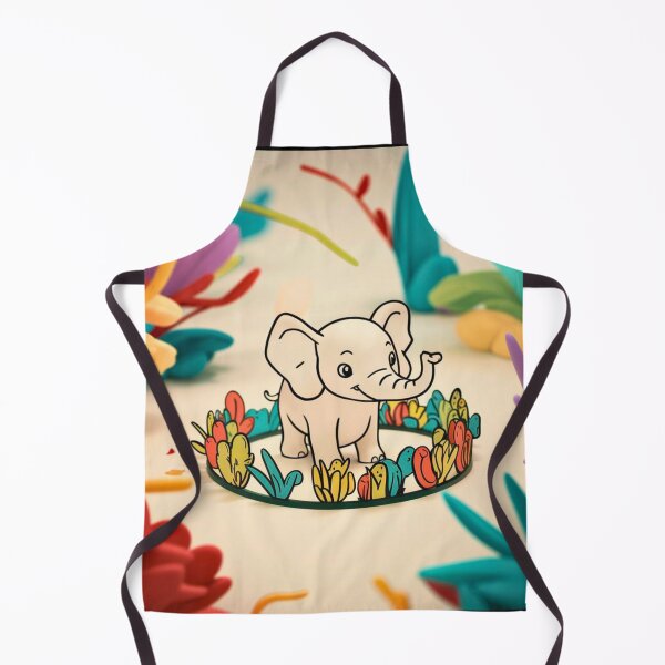 Item preview, Cute Elephant. Little elephant, colorful elephant, elephant drawing designed and sold by ElephantVibes.