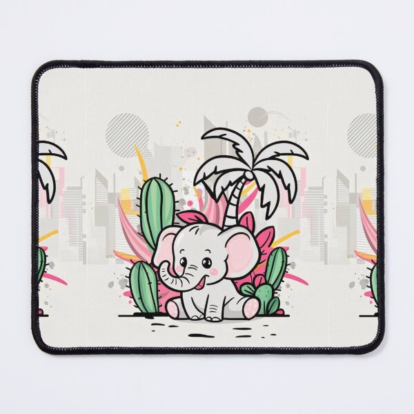 Item preview, Cute Elephant. Little elephant, colorful elephant, elephant drawing designed and sold by ElephantVibes.