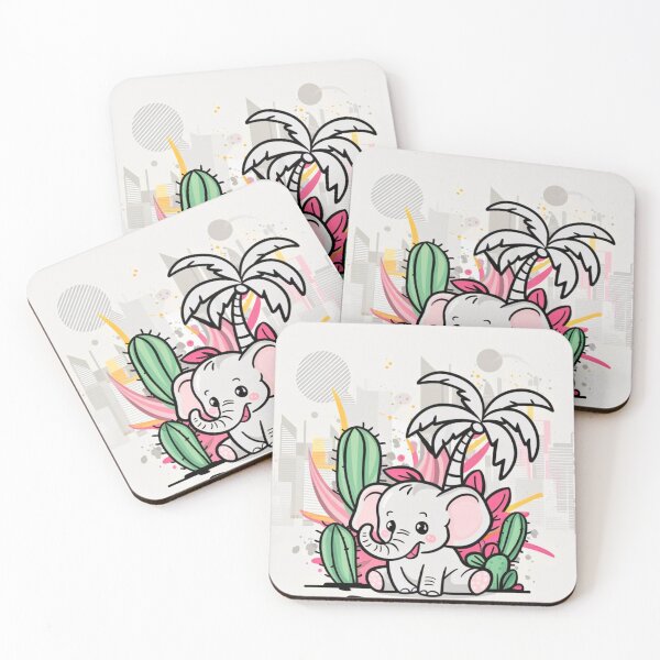 Item preview, Cute Elephant. Little elephant, colorful elephant, elephant drawing designed and sold by ElephantVibes.