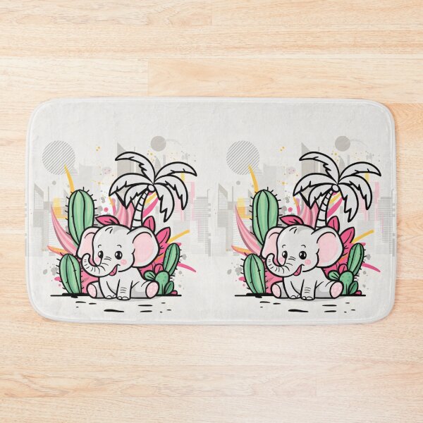 Item preview, Cute Elephant. Little elephant, colorful elephant, elephant drawing designed and sold by ElephantVibes.