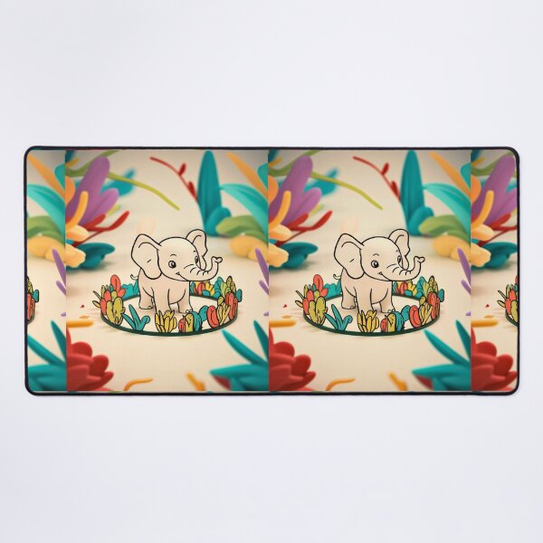 Item preview, Cute Elephant. Little elephant, colorful elephant, elephant drawing designed and sold by ElephantVibes.