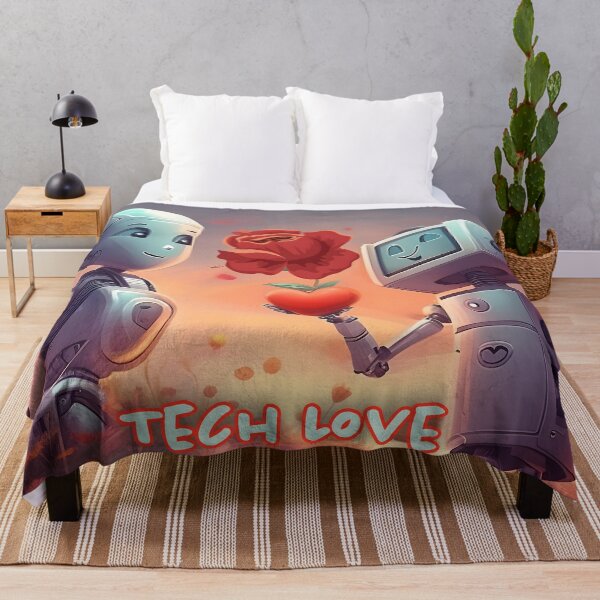 Item preview, Tech Love - Modern Connectivity Artwork designed and sold by AdelkoDesigns.