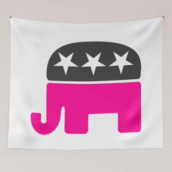 Item preview, vote republican elephant election pink designed and sold by Gossip Rag.
