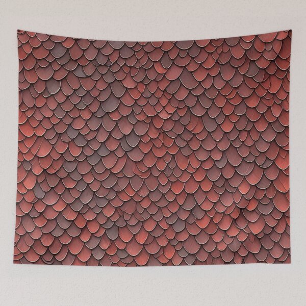 Item preview, Abstract Red Dragon Scales Pattern designed and sold by calibrit.