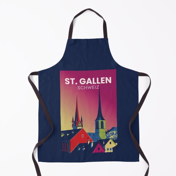 Item preview, A Vintage Travel Illustration of St. Gallen - Switzerland  designed and sold by GoodOldVintage.