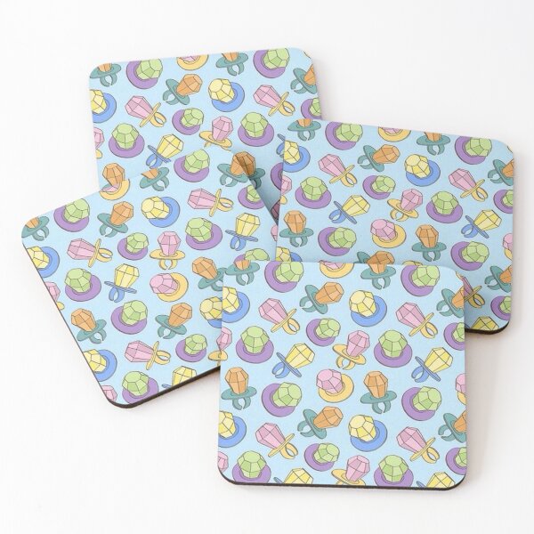 Item preview, Rainbow pastel ring pop candy pattern designed and sold by Madison Creates.