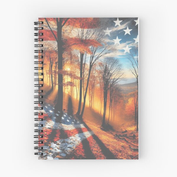 Item preview, Autumn Forest: Vibrant Colors & Patriotic Mist designed and sold by ValorVerse.