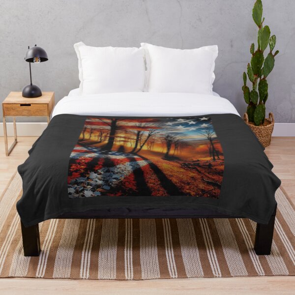 Item preview, Autumn Forest: Vibrant Colors & Patriotic Mist designed and sold by ValorVerse.
